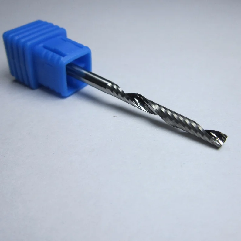 Концевые фрезы 1 канавка из карбида вольфрама для акрила длина режущего лезвия 25