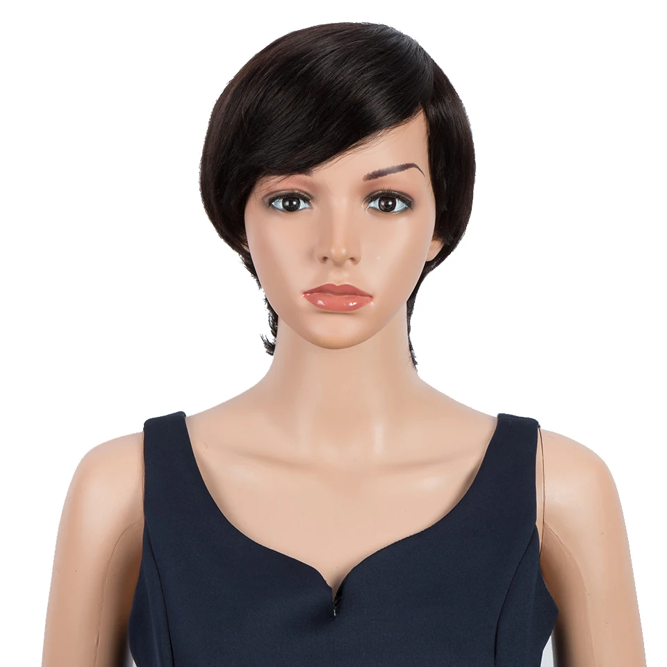 Парик из натуральных волос Trueme короткий парик бразильских прямых 613 блонд для