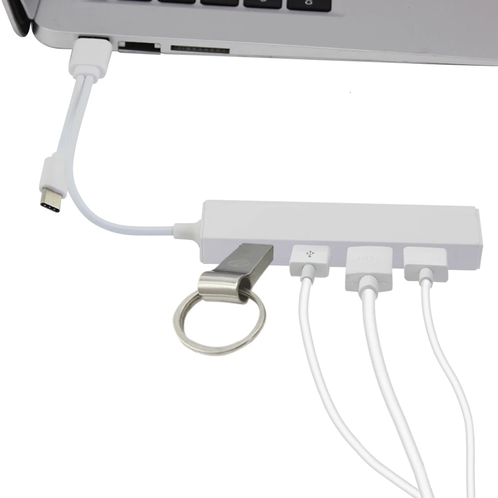 USB C концентратор 2 0 тип 4 порта разветвитель адаптер OTG флэш накопитель для Xiaomi Lenovo