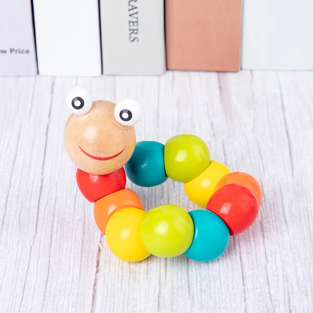 18.5cm Горячая Распродажа, красочные деревянные блоки, детские игрушки, музыкальные детские погремушки игрушки, графические познавательные Ранние развивающие игрушки для детей 0-12 месяцев - Цвет: 18.5cm