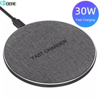 qi wireless charger type c usb 30w for iphone 13 12 11 xs xr x 8 fast charging for samsung s21 s20 xiaomi mi 11 huawei mate 40