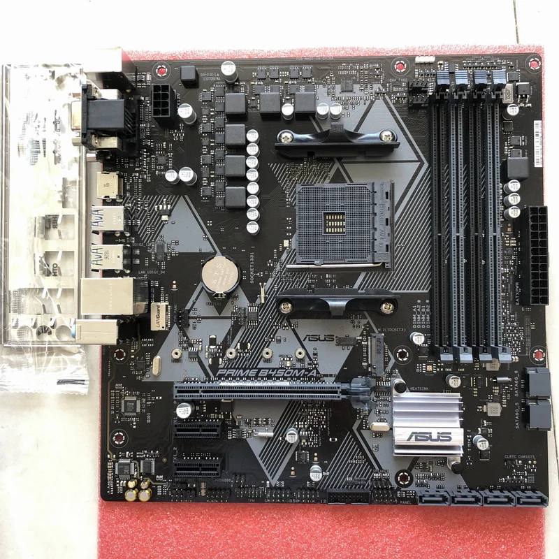 ASUS PRIME B450M-A настольная материнская плата для AMD B450 AM4 DDR4 M-ATX AURA RGB б/у оригинальная б/у материнская плата распродажа