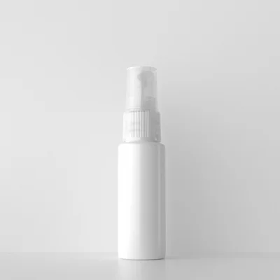 White Bottle Clear 100 шт 20 мл миниатюрная белая пластиковая бутылка с распылителем 20cc пустой контейнер для распылителя духов Samll образец карманные бутылки - Цвет: White Bottle Clear