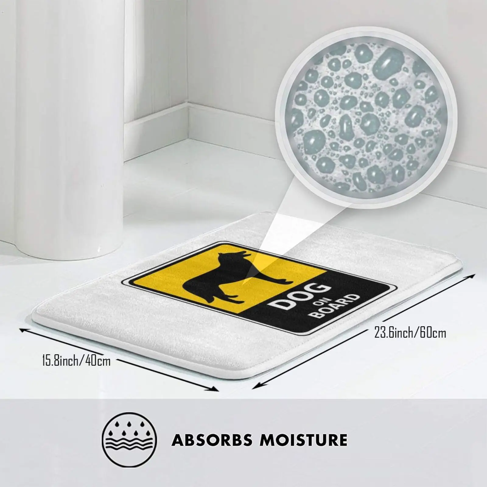 Собака на борту поет коврик подушка мягкая собака щит для собак знак заметки