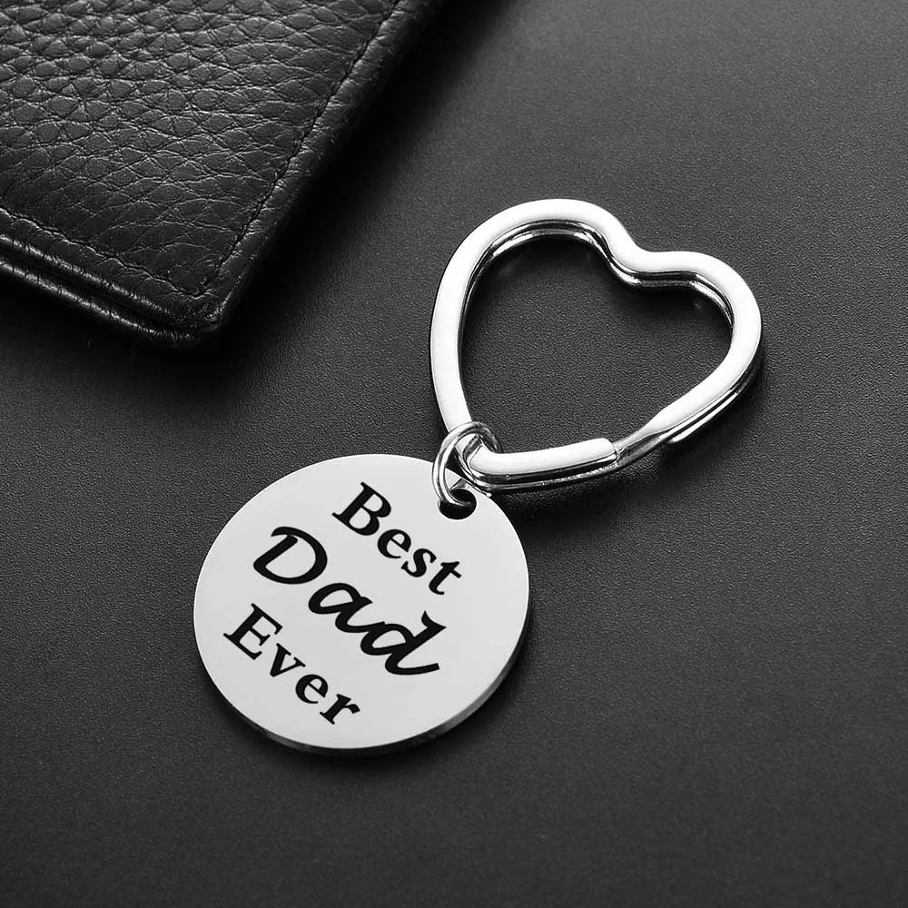 Круглый брелок из нержавеющей стали в европейском и американском стиле любовь