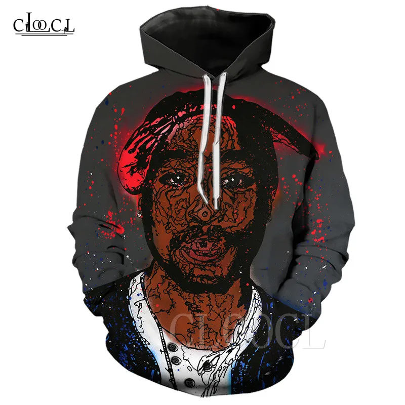 Популярный Рэппер 2Pac Тупак хип хоп Толстовка для мужчин/женщин Модный пуловер 3D