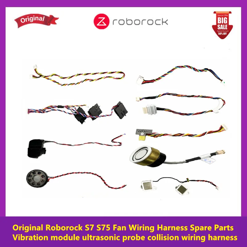 

100% original Roborock S7 S75 model fan wiring harness vibration module ultrasonic probe collision wiring harness accessories