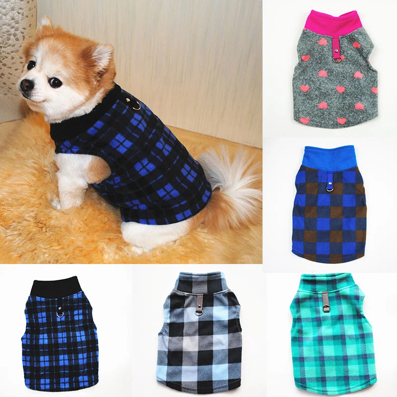 

Winter Warm Fleece Dog Clothes British Style French Bulldog Pug Chihuahua Pet Puppy Clothes Pet Jacket Clothing For Dog Coats