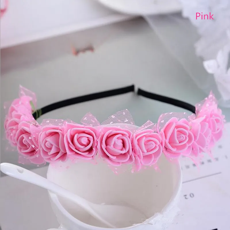 

High Quality Women's Bohemian Floral Headbands Flower Party Hair Wreaths Hair Band Ornaments Beach Wrape Christmas Halloween