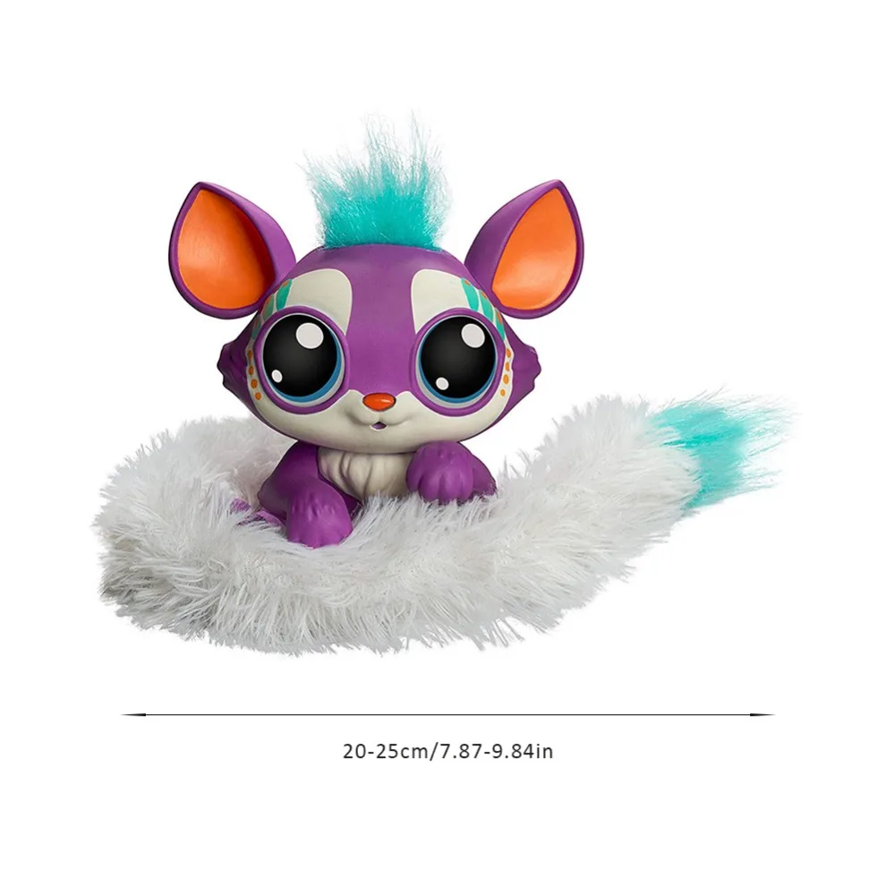 Плюшевая игрушка Lil Gleemerz Acousto-optic Touch Interactive Pet волшебный цвет хвост фигурка лисы модель игрушки Дети Рождественские подарки