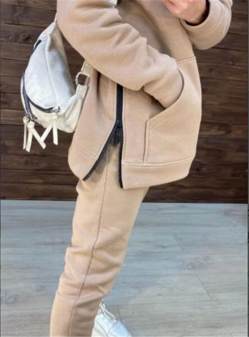 Женский спортивный костюм из двух предметов толстовка большого размера свитшот