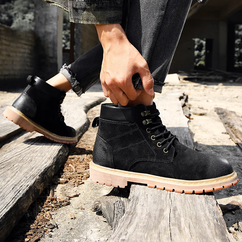 

Повседневная мужская обувь, повседневная модная мужская обувь для отдыха 2020, черная кожаная обувь