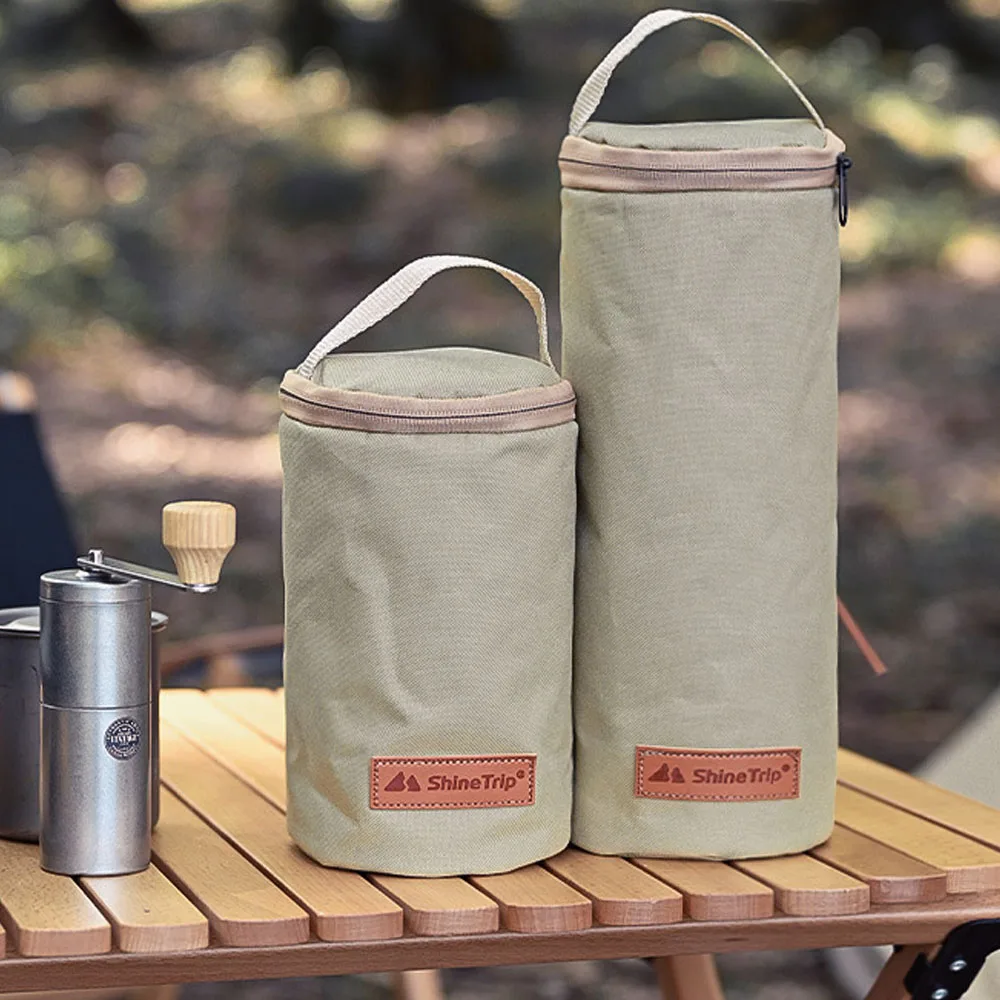 

Shine Trip Camping Propane GasTank Storage Bag Portable Fuel Cylinder Protective Case Anti-Collision for Cooking Camping Picnic
