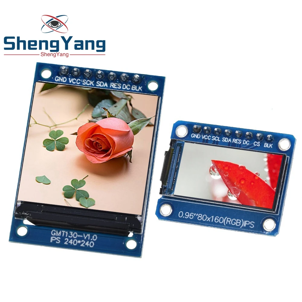 Полноцветный ЖК-модуль TZT TFT 0 96/1 3 дюймов IPS 7P SPI HD 65K привод ST7735 IC 80*160 (не OLED) для Arduino -
