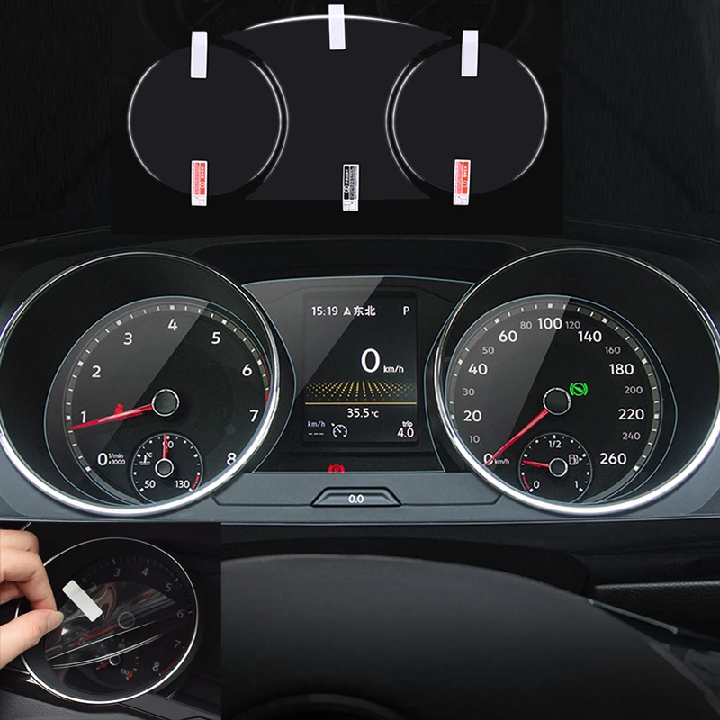 Защитная пленка для экрана приборной панели Volkswagen Tiguan L 2017 2019|Наклейки на