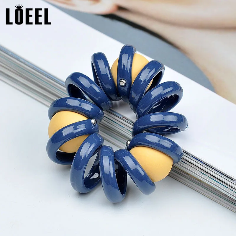 Резинки для волос женские эластичные резиновые спиральные однотонные