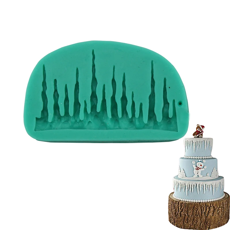 

Snow Lace Silicone Fondant Mould Decorating Tools For Christmas Cakes Chocolate Candy Baking Accessories