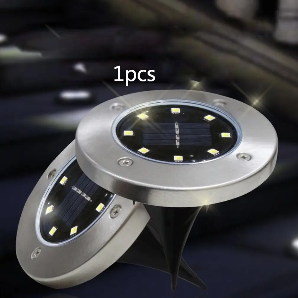 Солнечный наземный светильник s солнечный дисковый наружный водонепроницаемый