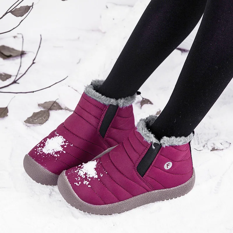 Фото Зимние теплые детские ботинки Degree Россия модные водонепроницаемые резиновые для