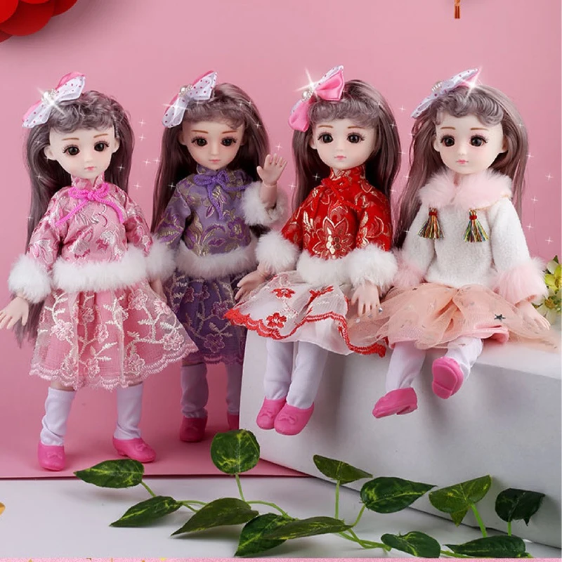 Кукла шарнирная в китайском стиле 30 см 15 подвижных суставов |