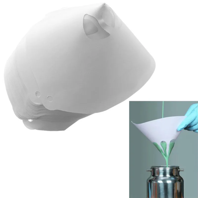 

50PCS Paper Paint Strainers Paper Paint Conical Strainers Mesh Filter Cone Strainer Paint Funnel