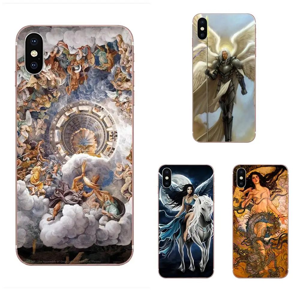 Арт-Обложка с рисунком Стиль сотовый Чехол для телефона греческой ангела Apple IPhone X