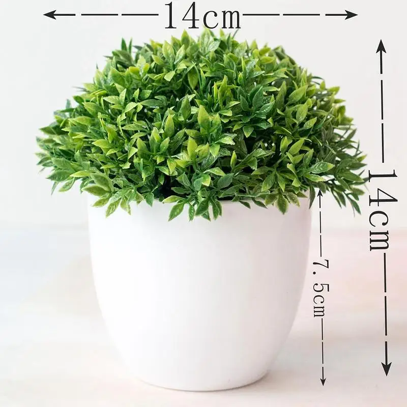 

1pc Artificial Plants Bonsai Small Tree Pot Plants Garden For Home Orname Hotel Potted Fake Flowers Decoration Decor Bonsai V2D4