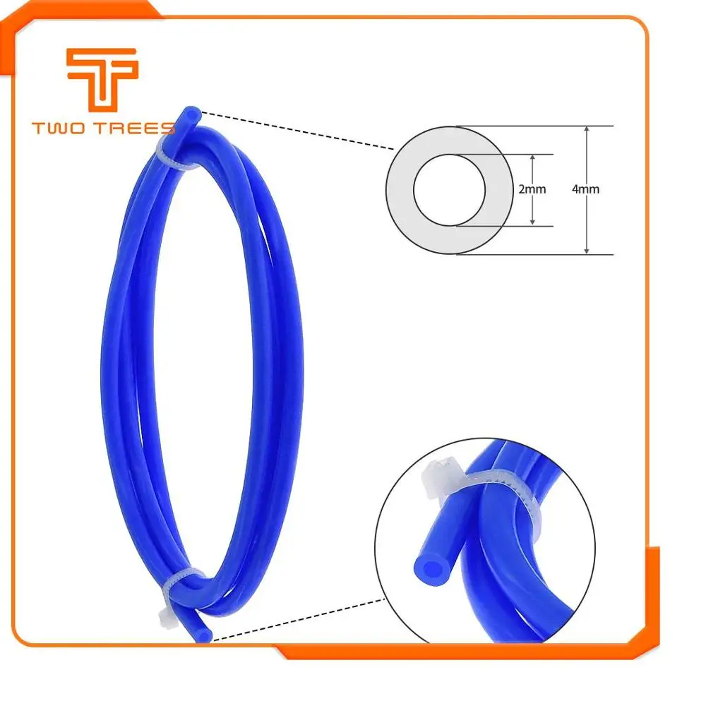 1 м соединители труб ptfe части 3D-принтера j-головка hotend для CR10 CR-10S ID 1,9 мм OD 4 мм клонированная трубка Capricornus