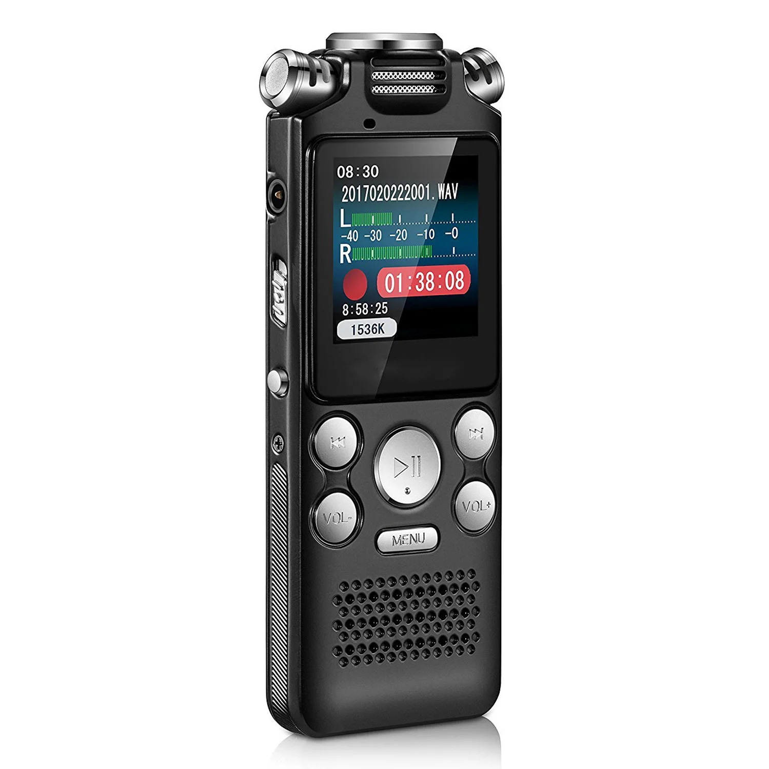 

For Digital o Voice Recorder Pen Mini Lossless Color Display Activated Sound Dictaphone MP3 Player Recording Noise Reduction