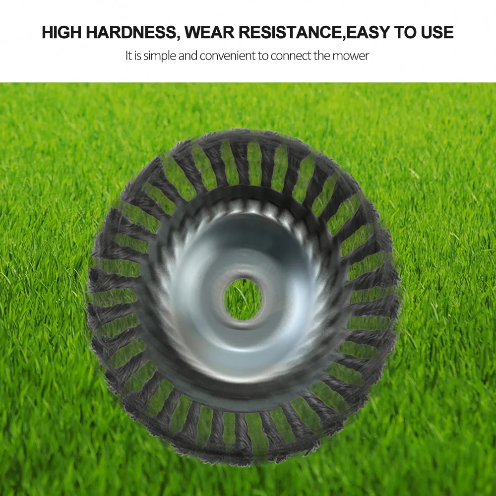 Щетка для прополки из стальной проволоки с отверстием 25 мм 8 дюймов витая