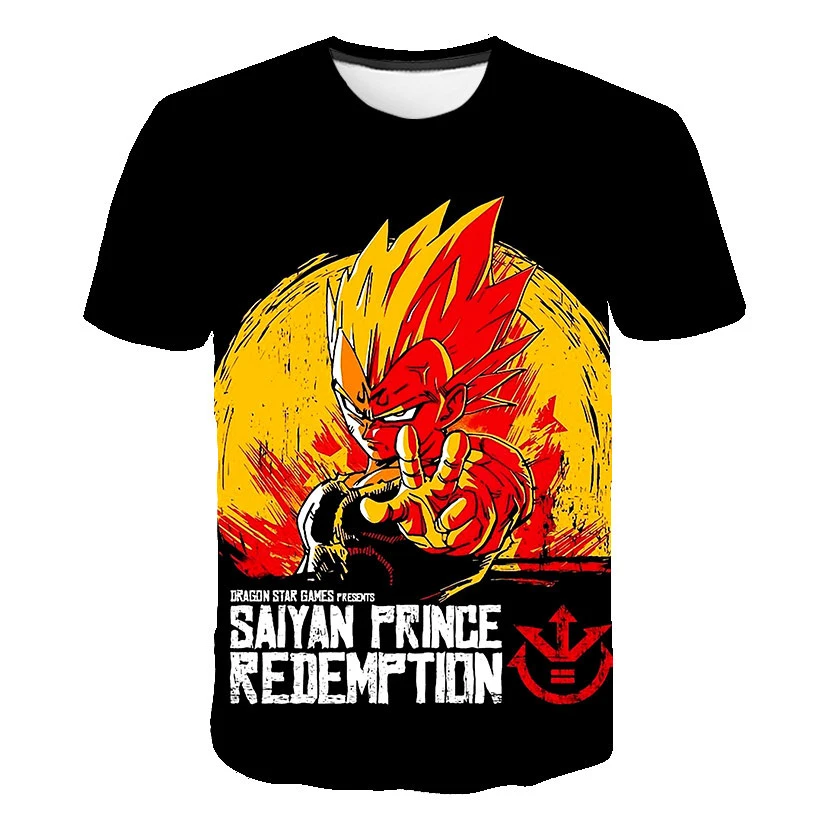 Футболка BIAOLUN Dragon Ball Z Goku для детей летняя футболка с короткими рукавами мальчиков