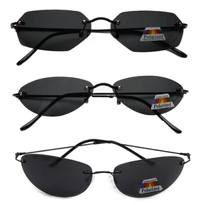 3Mix Matrix Neo Style Polarized Sunglasses Ultralight Rimless Men Driving Brand Design Sun Glasses O