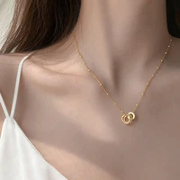 925 silver gold plated cubic zircon flash round imprint irregular pendant necklace for women fashion jewelry cute accessories