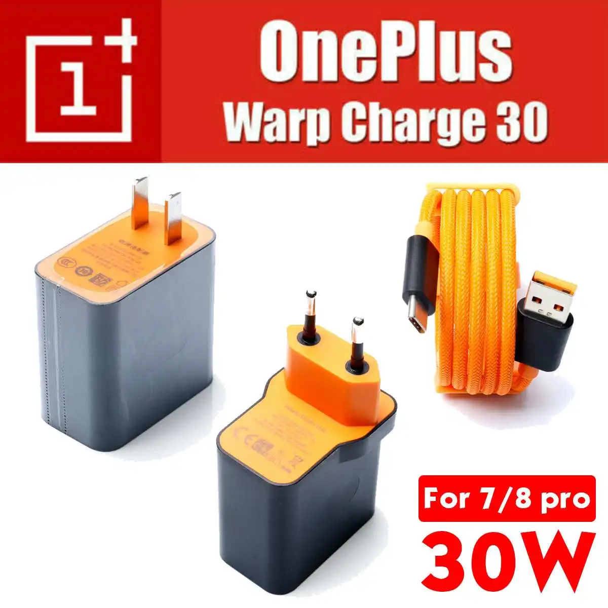 Зарядное устройство Oneplus 5 В/6A 30 Вт оригинальный настенный адаптер питания USB