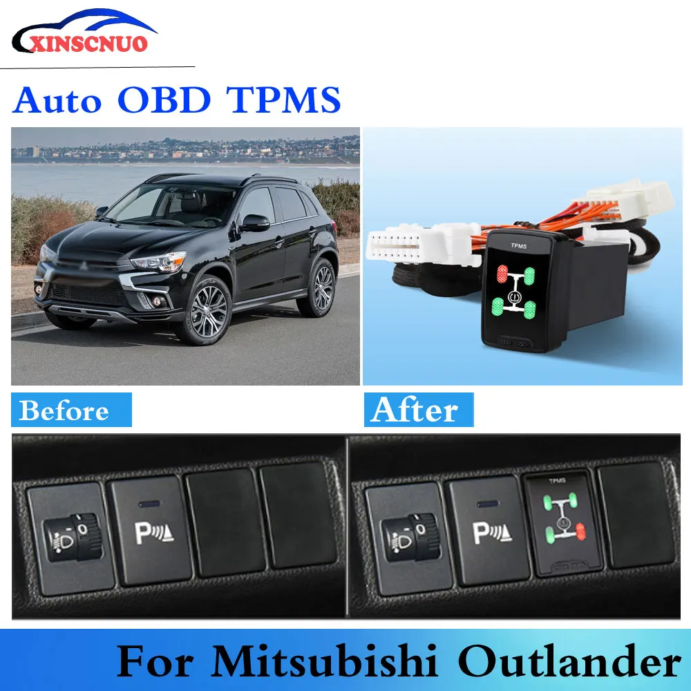Автомобильный OBD TPMS датчик давления в шинах для Mitsubishi Outlander Xpander 2016 2017 2018