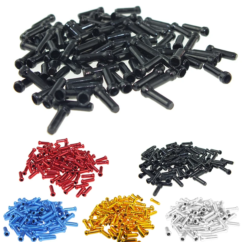 

1.1cm*0.3cm Cable End cap Practical Cycling Inner Aluminum Wire 100 pcs
