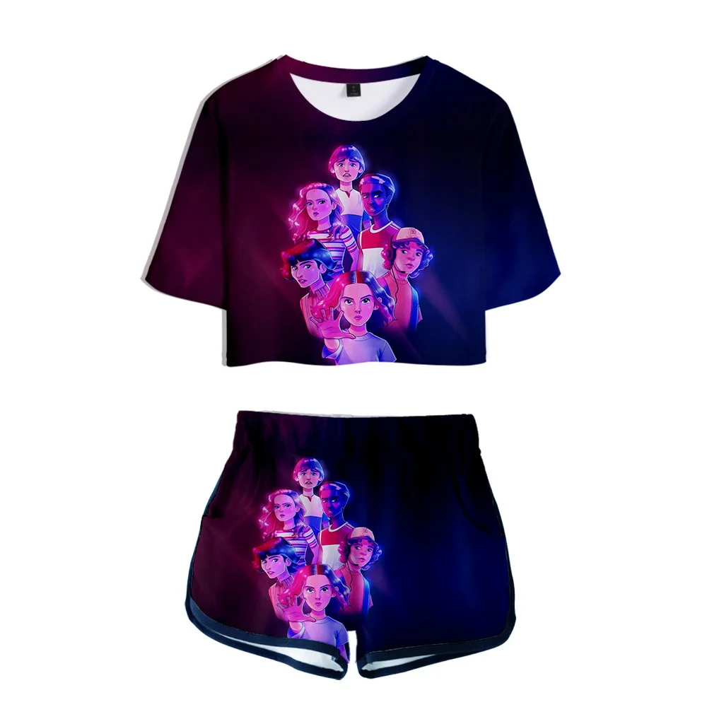 Необычные вещи 3D принт женские наборы 2020 модные повседневные сексуальные шорты с