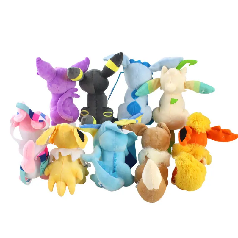 17-25CM 9PC/LOT Eevee Umbreon Espeon Sylveon Leafeon Vaporeon Glaceon Sitting Gesture Plush Toy Cute Stuffed Animals | Игрушки и хобби