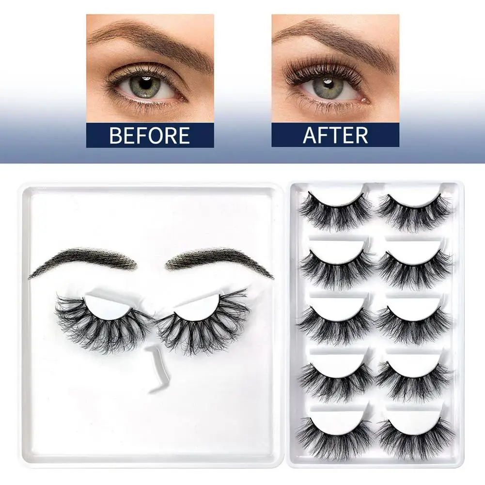 

False Eyelashes Eyebrows Set Artificial Realistic 3D Eyelashes
