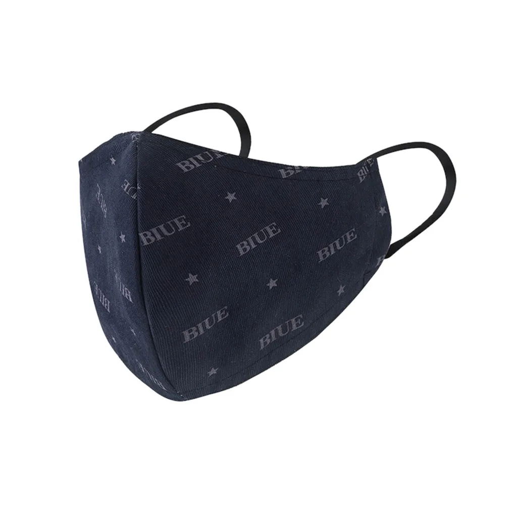 Маски для лица взрослых модные многоразовые маски с принтом моющиеся маскарада 1