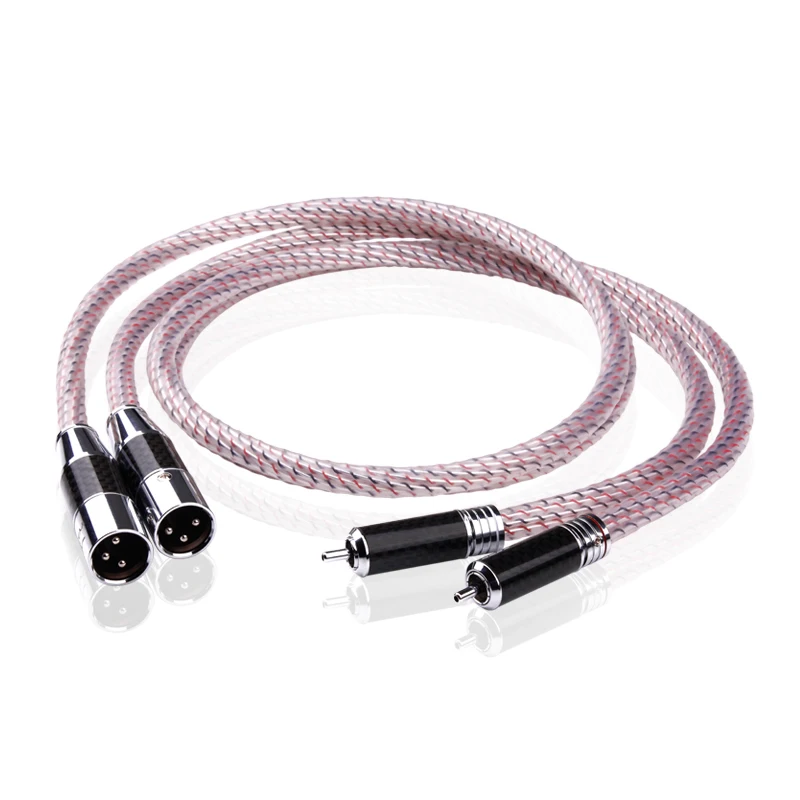 Кабель Valhalla серии Hifi 2RCA к 2XLR, высококачественный аудиокабель Rca папа к Xlr папа