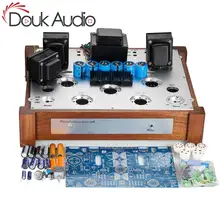 Douk аудио Hi-end 6SN7-300B ламповый усилитель Одноконтурный класса A Hi-Fi стерео мощный клапан набор усилителей «сделай сам» 7 Вт* 2