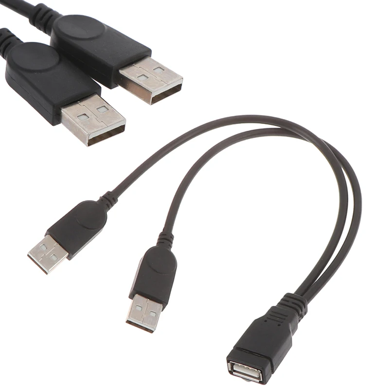 USB 2 0 мама к usb папа кабель двойной разветвитель Кабель удлинитель питания |