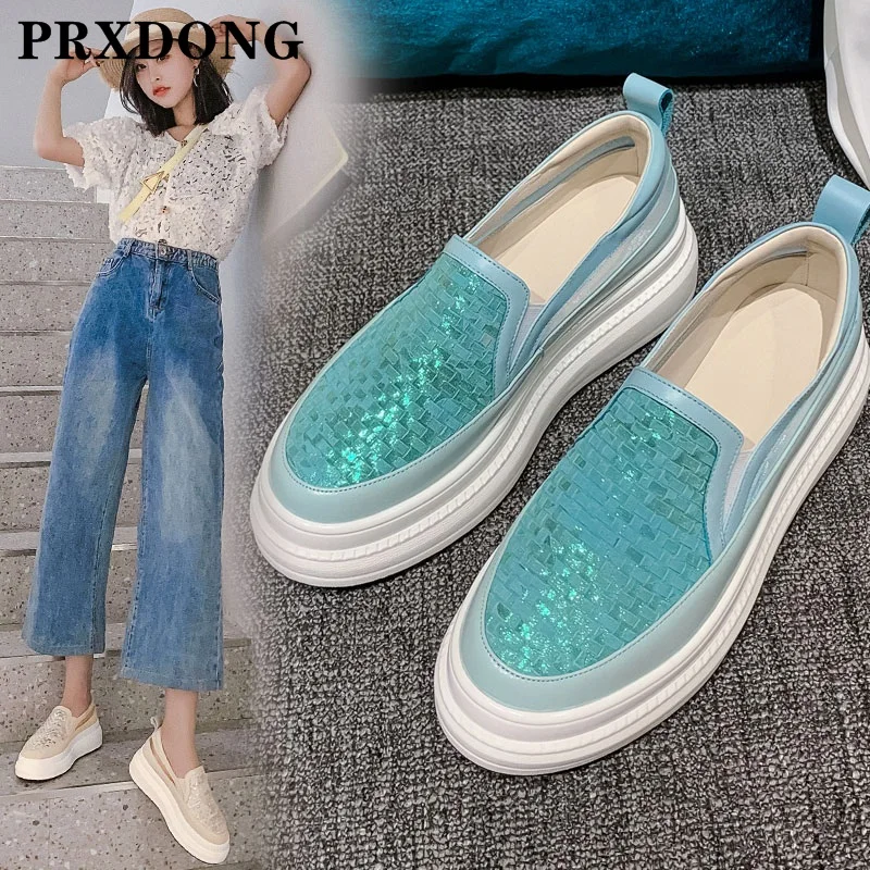 

Женская обувь на плоской подошве, новинка 2021, осенняя женская обувь, высокое качество, повседневные женские туфли под платье абрикосового ц...