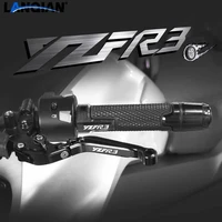 for yamaha yzfr3 motorcycle accessories brake clutch levers handlebar hand grip ends yzf r3 yzf r3 2015 2016 2017 2018 2019 2020