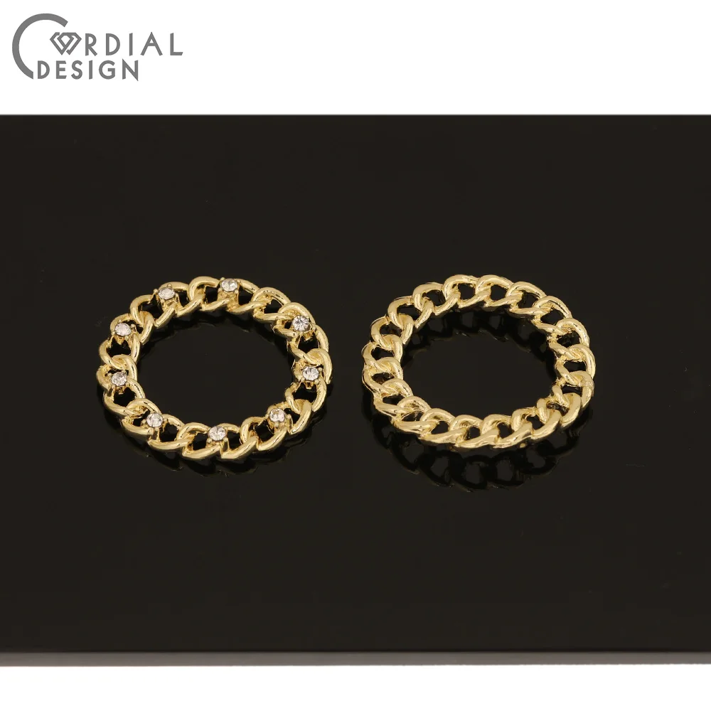 

Cordial Design 50Pcs 28*28MM Jewelry Accessories/DIY Pendant/Chain Loop Shape/Earrings Findings & Components/Hand Made/Charms