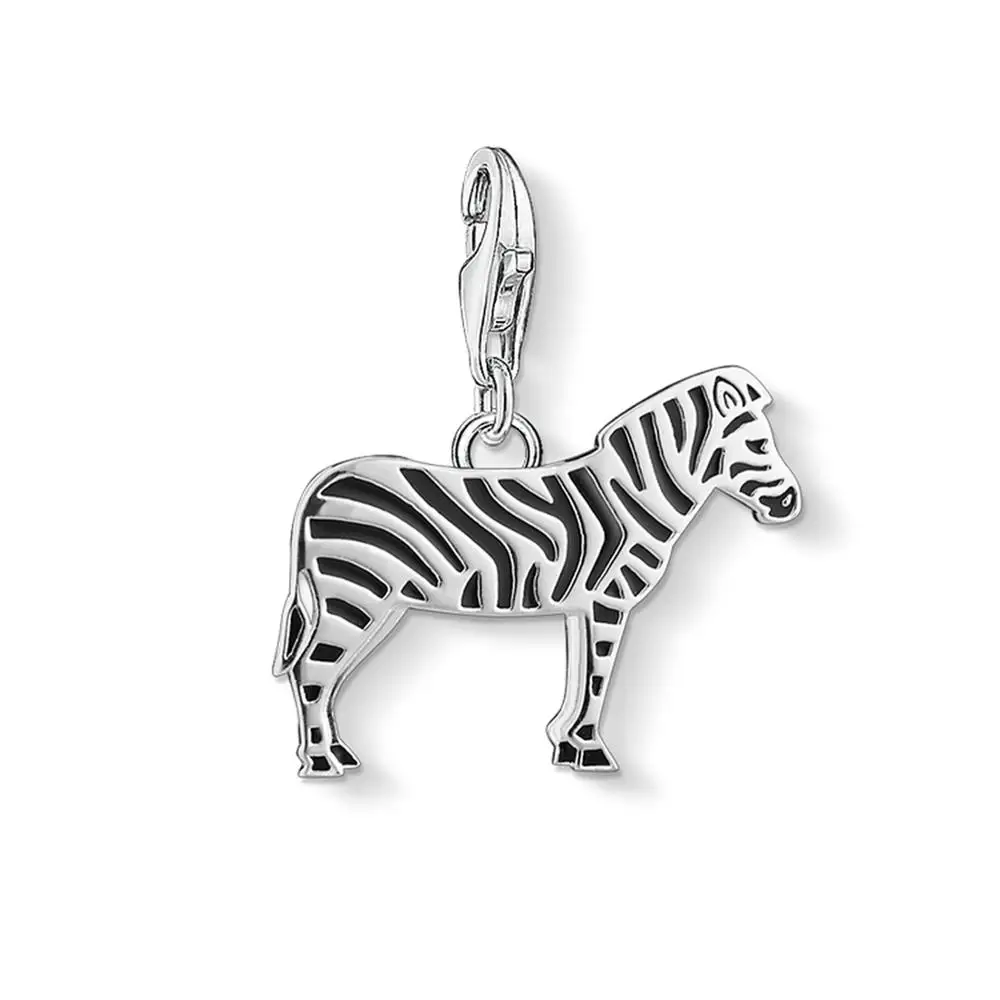 Шармы Зебра в полоску для изготовления ювелирных изделий из стерлингового