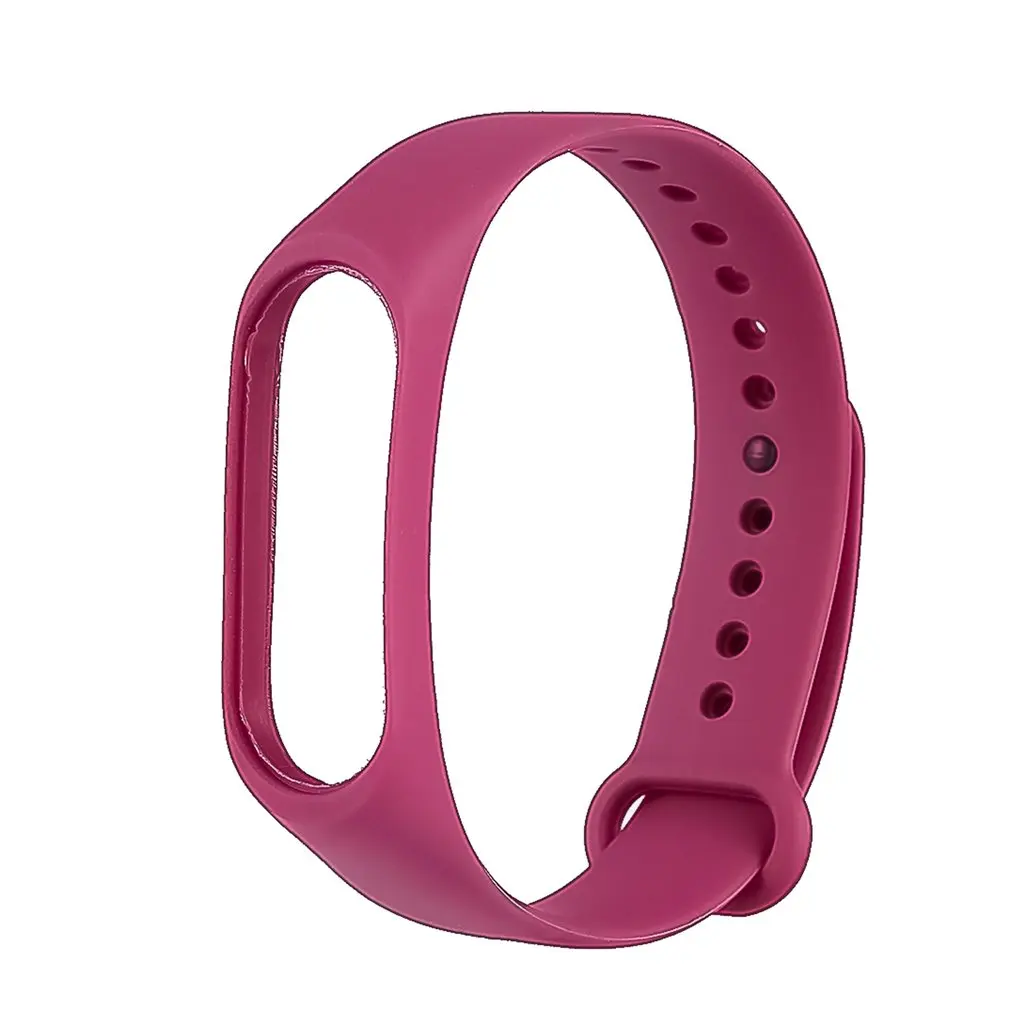 Красочные mi band 4 аксессуары pulseira mi band 4 ремешок сменный силиконовый ремешок для xiaomi mi4 умный Браслет - Цвет: Red wine