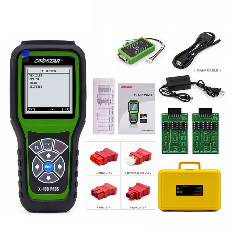 Новейший Obdstar X100 PROS авто ключ программист C+ D+ E Включая EEPROM x100 pro для иммобилайзера+ коррекции одометра+ OBD