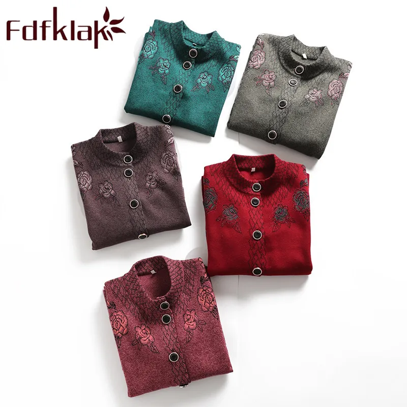 Женские свитера Fdfklak женский зимний свитер для мам Женская мода 2020 новая